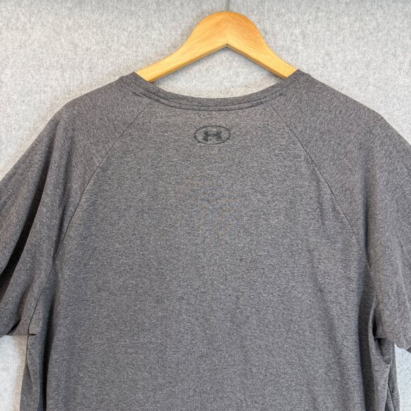 Under Armour Mens The Tech Tee Shirt T-Shirt Athletic Charcoal Gray Size XXL - Picture 7 of 12